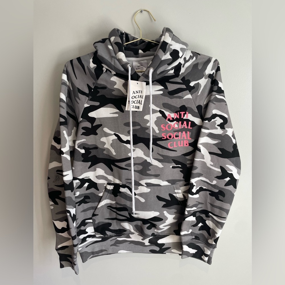 ASSC Frozen Snow camo Hoodie sweater NWT